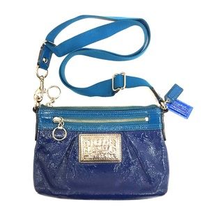 Coach Poppy Liquid Gloss Crossbody Handbag Purse